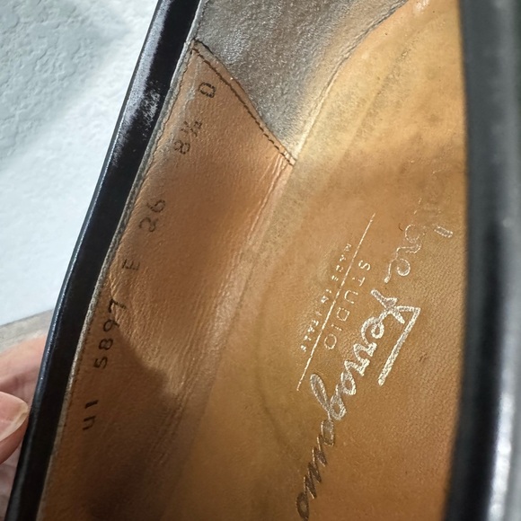 Salvatore Ferragamo Black Loafers with Polished Finish - Picture 10 of 13